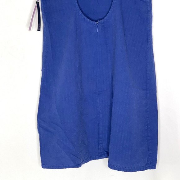Wild Fable Womens Linen Blend Sundress Bodycon Blue - Picture 11 of 12